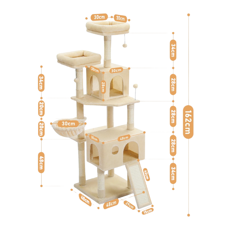 Arbre à Chat 160 cm Multi Niveaux