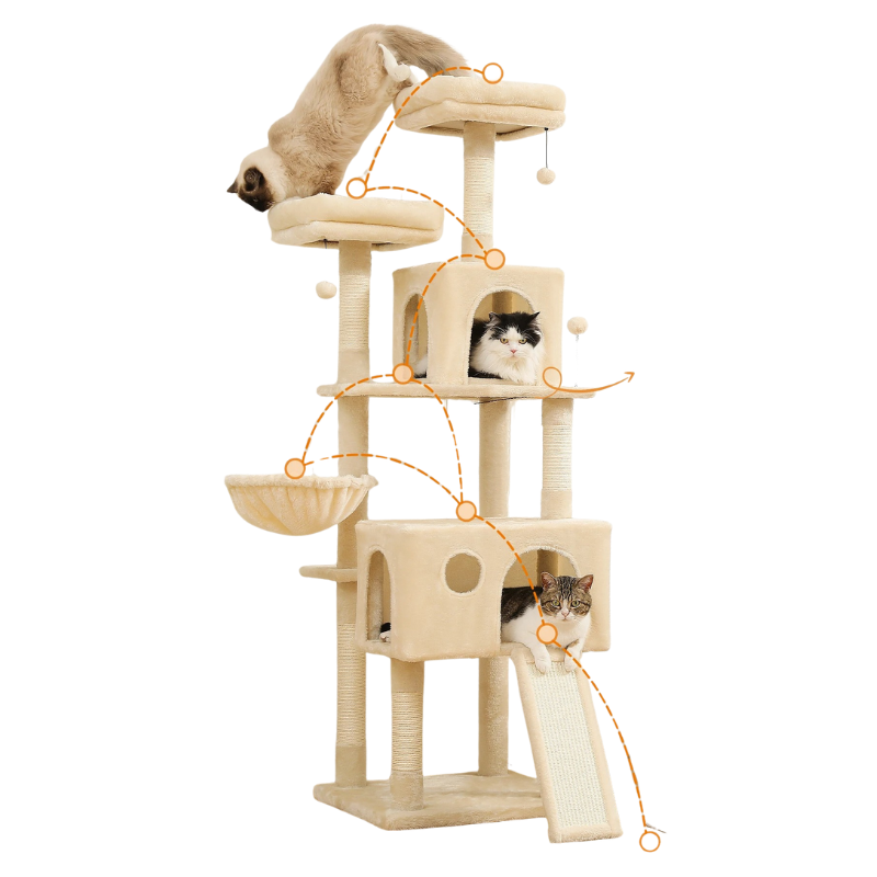 Arbre à Chat 160 cm Multi Niveaux