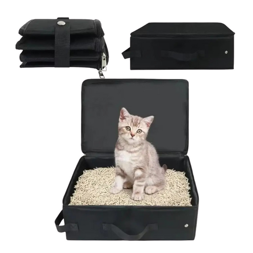 Bac à Litière Pliable pour Chat