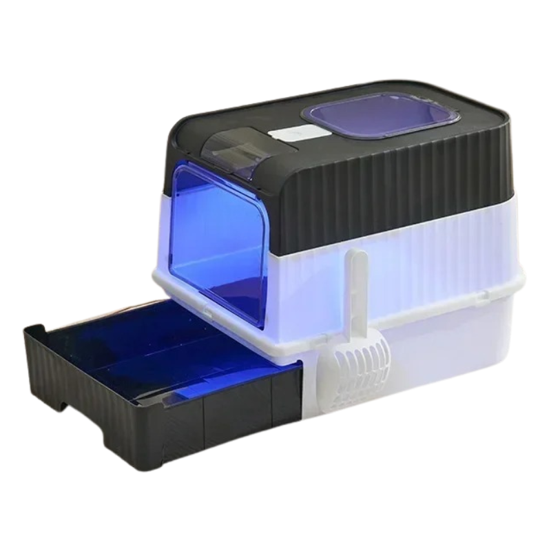 Bac à Litière Stérilisation UV pour Chat