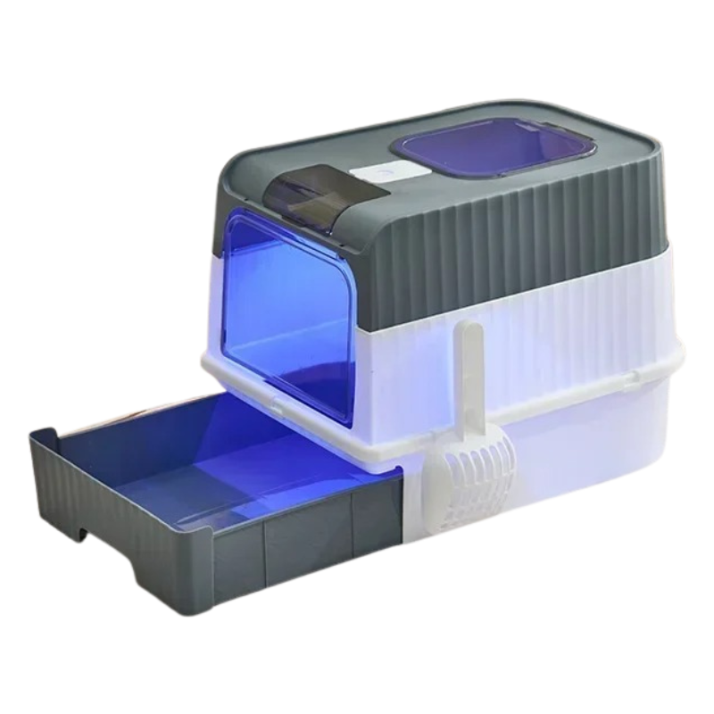 Bac à Litière Stérilisation UV pour Chat