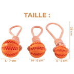 Balle À Mâcher Pour Chien Avec Corde