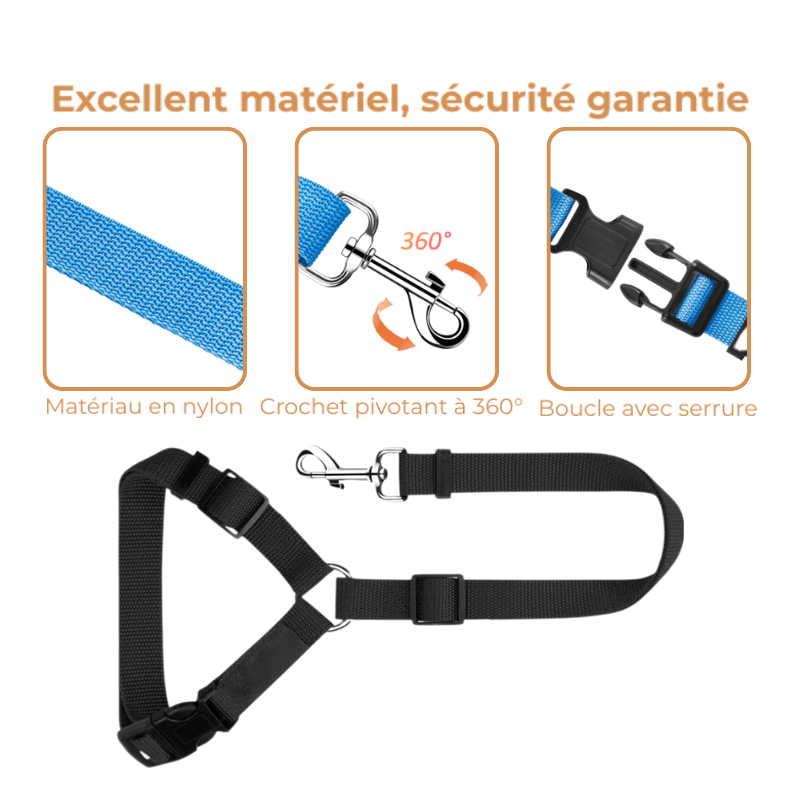 Ceinture De Securite Chien Reglable Voiture