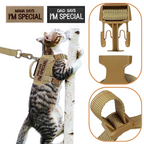 Harnais Tactique Anti-Fugue pour Chien et Chat