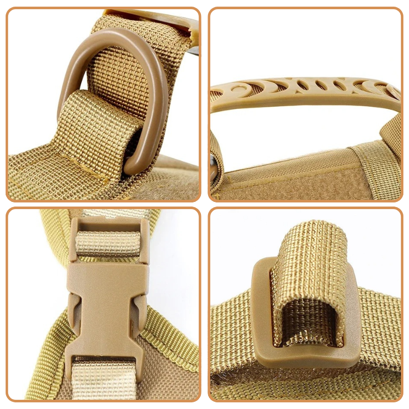 Harnais Tactique Anti-Fugue pour Chien et Chat