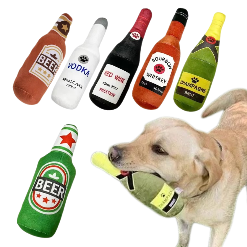 Jouet Bouteille de Bière pour Chien