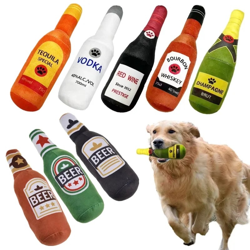 Jouet Bouteille de Bière pour Chien