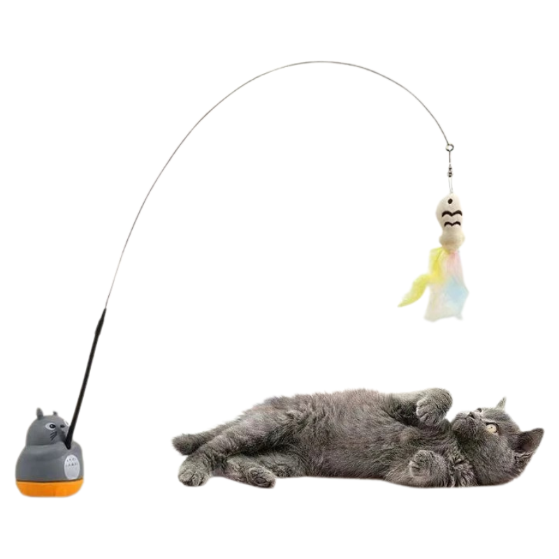 Jouet Chat Plume Avec Base