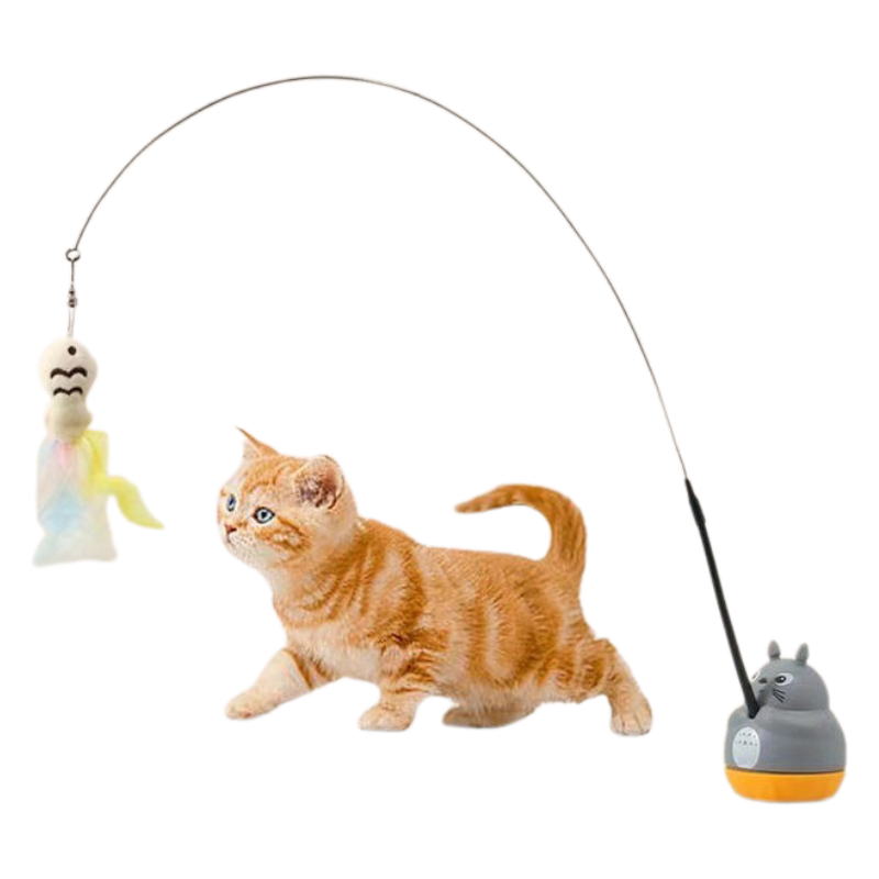 Jouet Chat Plume Avec Base