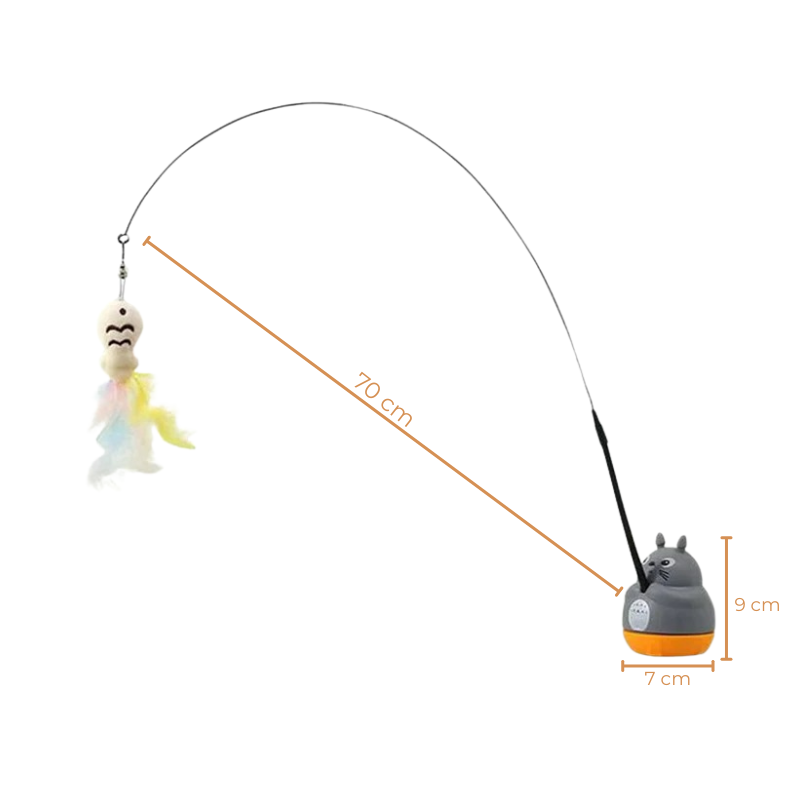 Jouet Chat Plume Avec Base