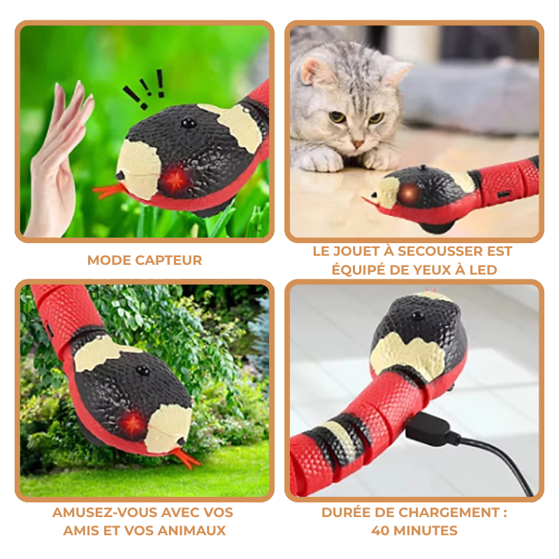 Jouet Serpent Interactif pour Chat