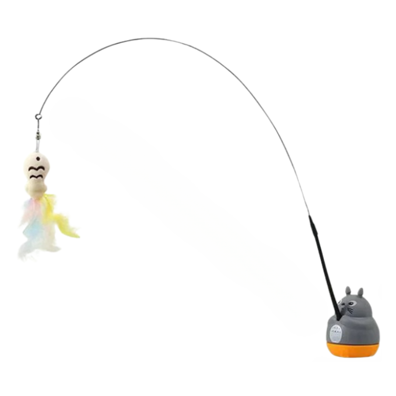 Jouet Chat Plume Avec Base