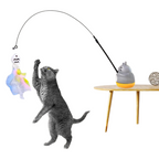 Jouet Chat Plume Avec Base