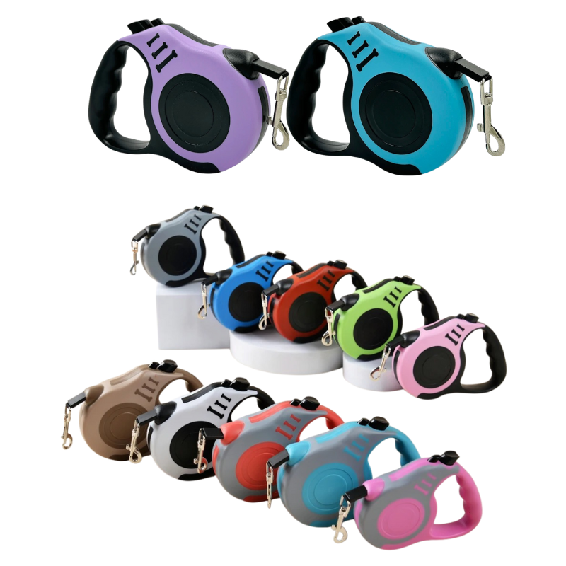 Laisse Rétractable De 3 et 5 Mètres Pour Chiens