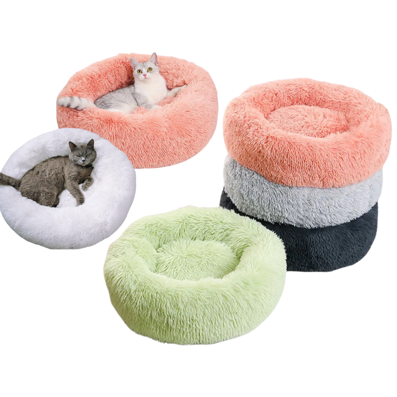 Lit Rond Ultra Doux Chien Chat